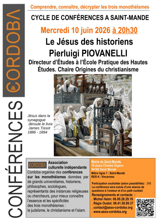 Affiche conférence : Le Jésus des historiens